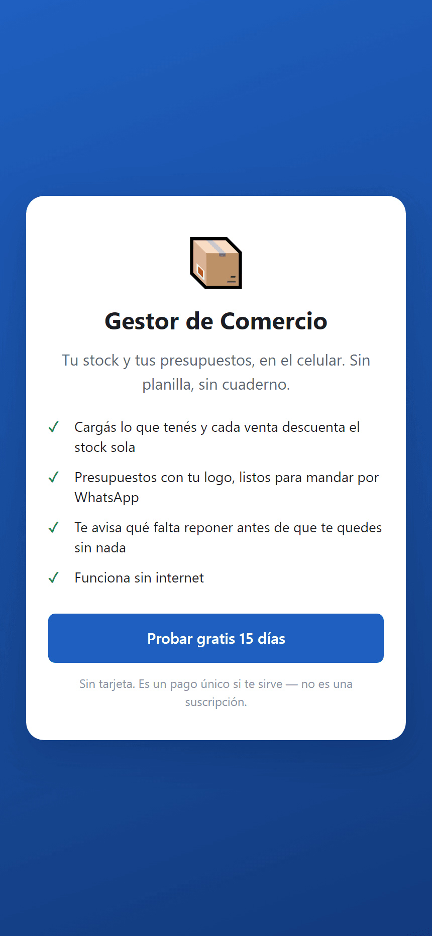 Gestor de Comercio